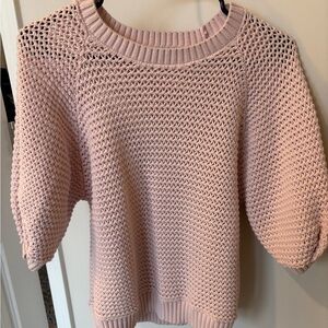 Ann Taylor Blush Pink Crew Neck Sweater